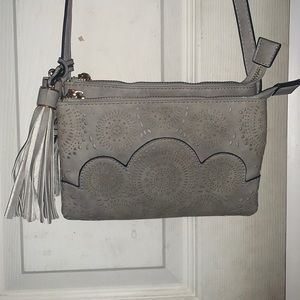 Grey-Tan Francesca’s Crossbody